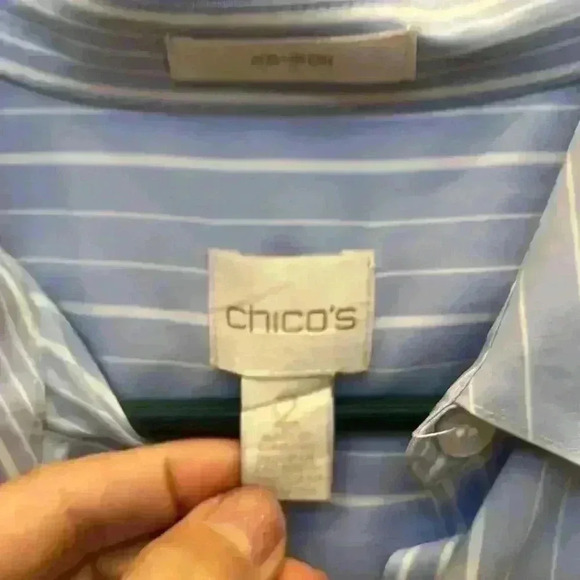 Chicos no iron oversized top button down - Picture 4 of 7